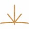 Ekena Millwork Alberta Rough Sawn Timber Gable Bracket, Western Red Cedar, 108"W x 72"H x 4"D x 4"F, 16/12 Pitch GBW108X72X0404ALB00RWR - alternate 1